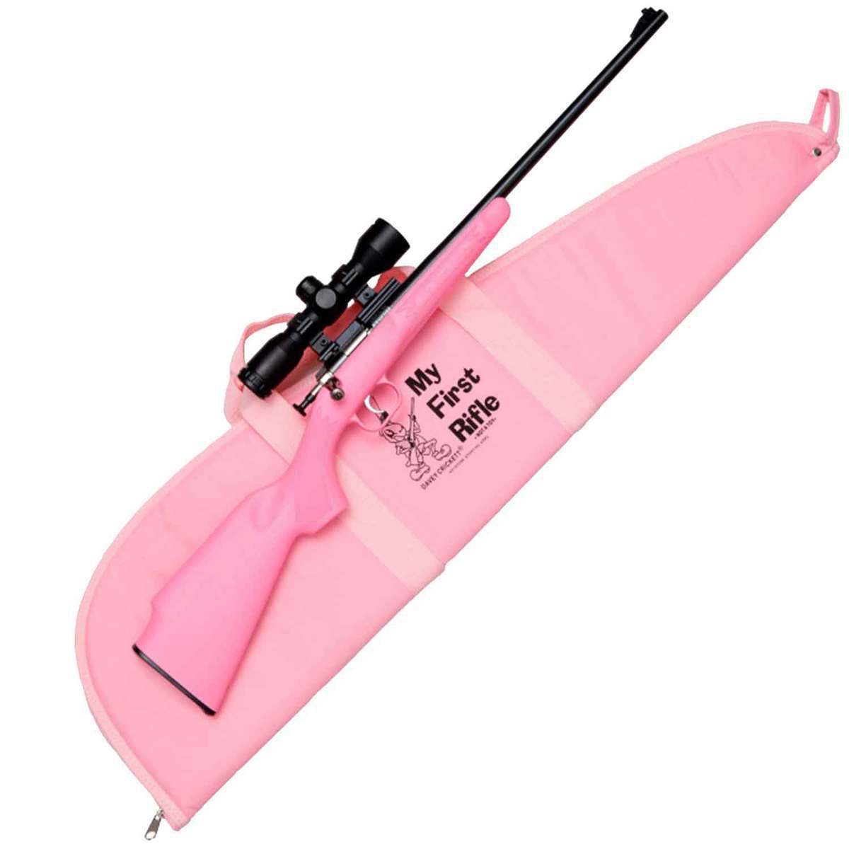 Crickett Compact Blued Bolt Action Rifle - 22 Long Rifle - 16.12in - Pink Crickett Compact Blued Bolt Action Rifle - 22 Long Rifle - 16.12in - Pink