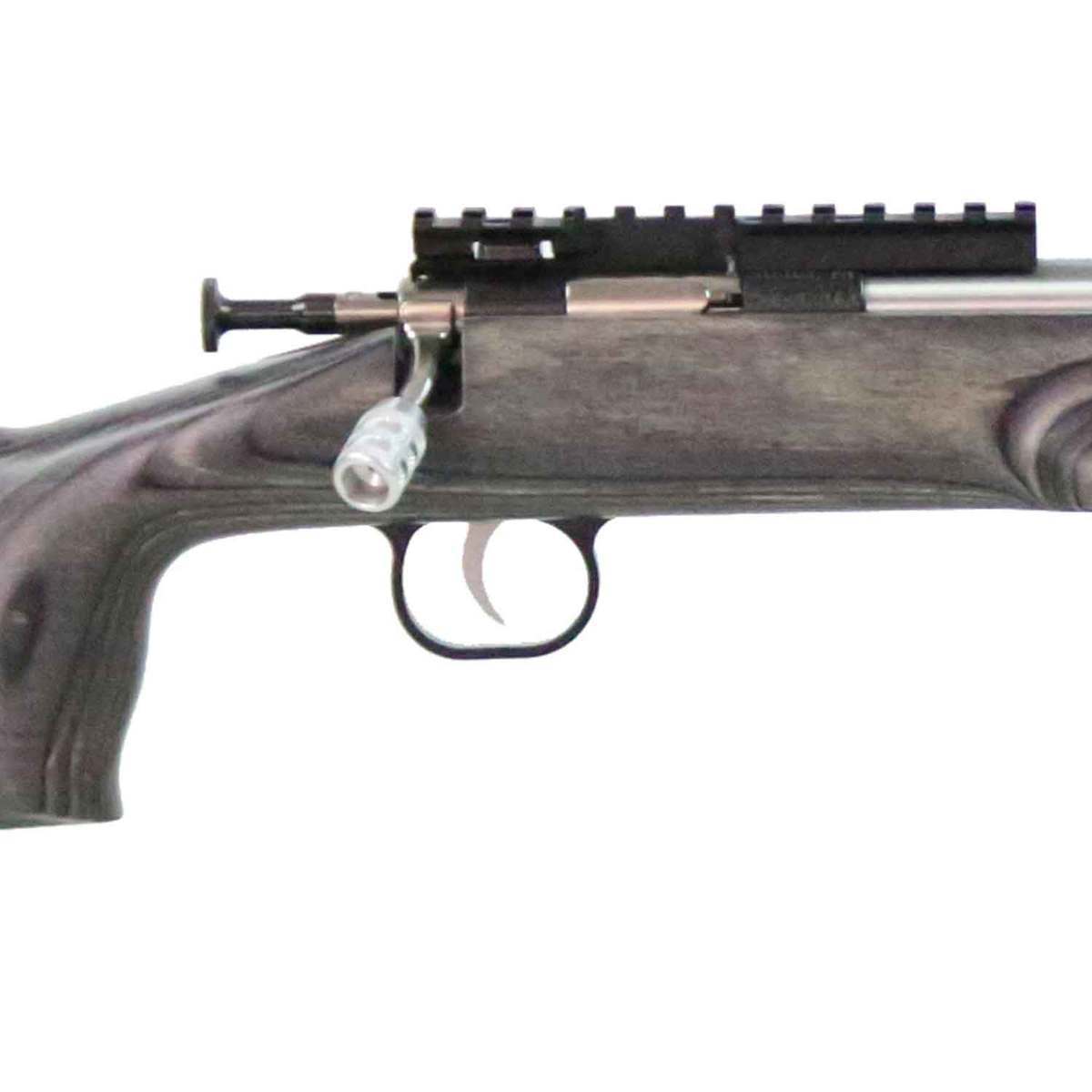 Crickett Black Laminate With Knurled Grooved Handle Stainless Single Shot Rifle - 22 Long Rifle Crickett Black Laminate With Knurled Grooved Handle Stainless Single Shot Rifle - 22 Long Rifle