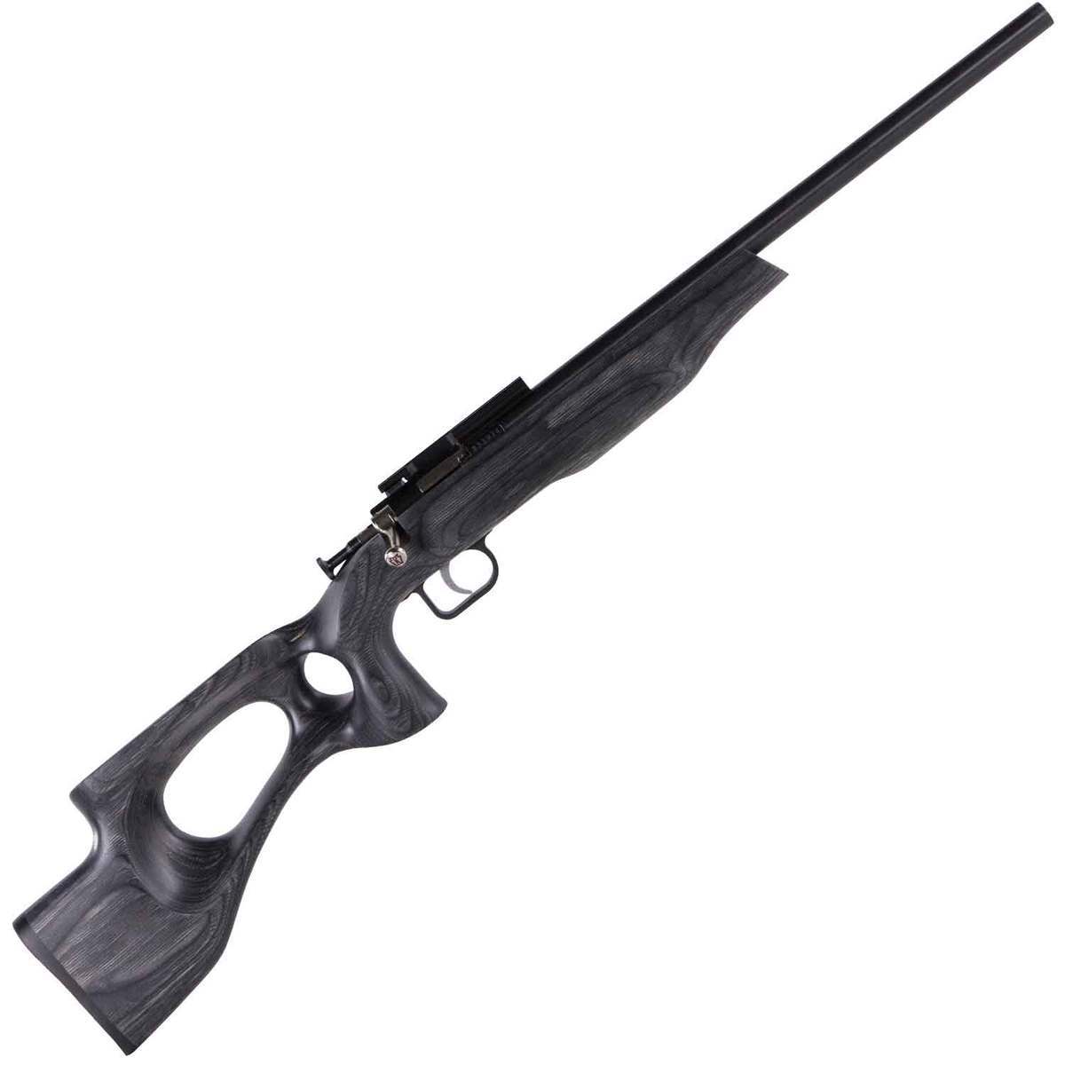 Crickett EX Thumb Hole Stock Blued Black Laminate Bolt Action Rifle - 22 Long Rifle - Black Crickett EX Thumb Hole Stock Blued Black Laminate Bolt Action Rifle - 22 Long Rifle - Black