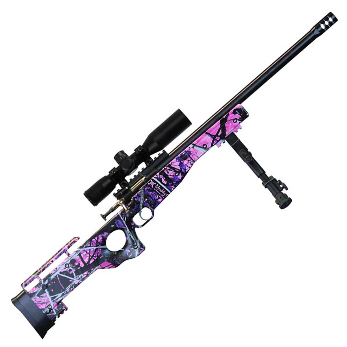 Crickett KSA2148 Precision Compact Muddy Girl Package Bolt Action Rifle- 22 LR - 16.13in - Muddy Girl Crickett KSA2148 Precision Compact Muddy Girl Package Bolt Action Rifle- 22 LR - 16.13in - Muddy Girl