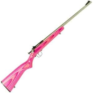 Crickett Pink Laminate Stock Stainless Compact Rifle -