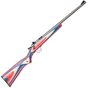Crickett Red, White, & Blue Laminate Stock Stainless Compact Rifle - 22 Long Rifle