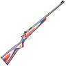 Crickett Red, White, & Blue Laminate Stock Stainless Compact Rifle - 22 Long Rifle - Red