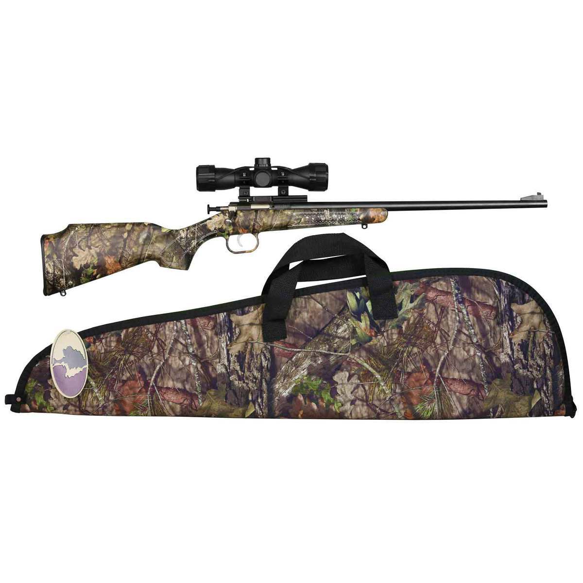 Crickett Mossy Oak Break-Up With Scope Package Single Shot Rifle - 22 Long Rifle Crickett Mossy Oak Break-Up With Scope Package Single Shot Rifle - 22 Long Rifle