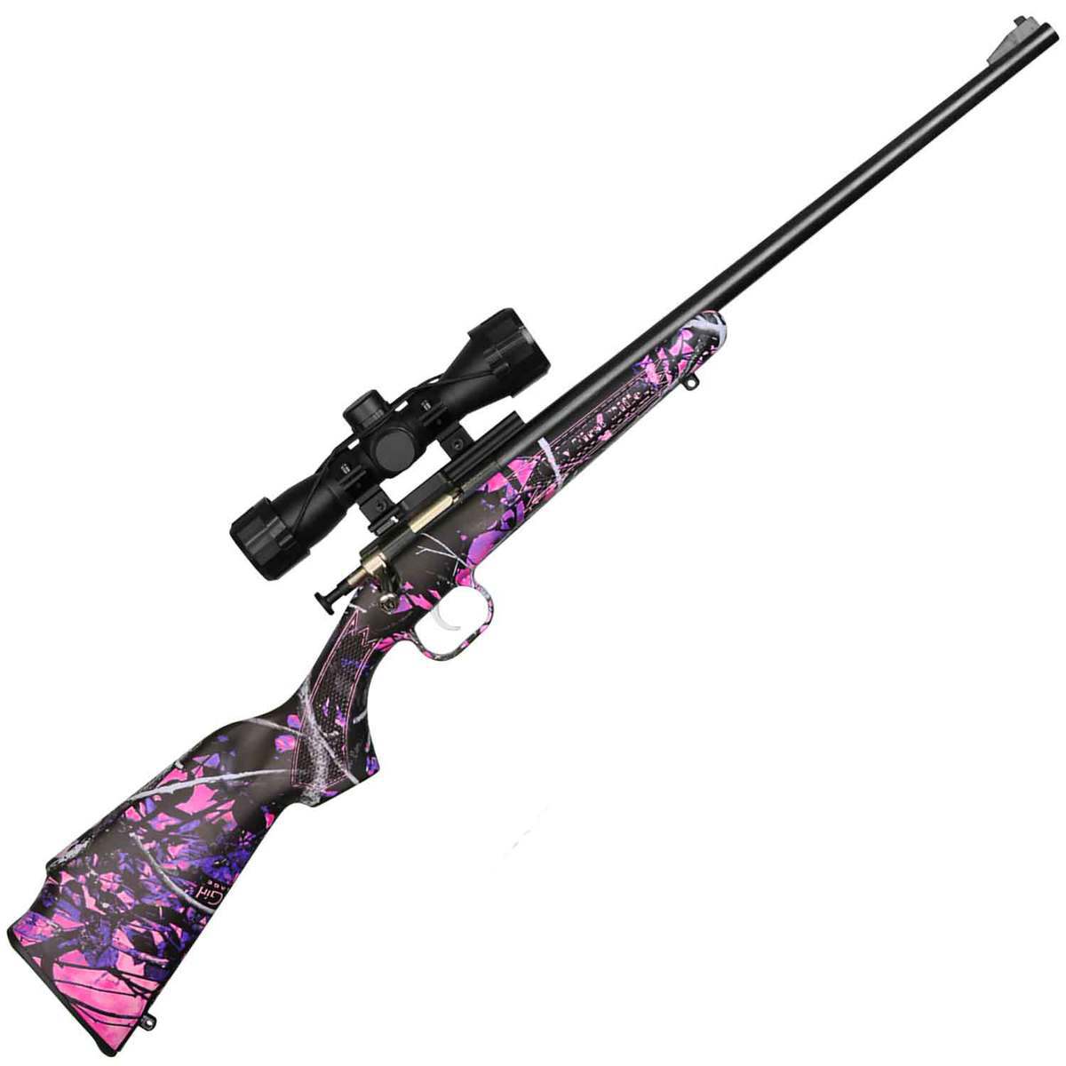Crickett Muddy Girl With Scope Package Blued Single Shot Rifle - 22 Long Rifle Crickett Muddy Girl With Scope Package Blued Single Shot Rifle - 22 Long Rifle