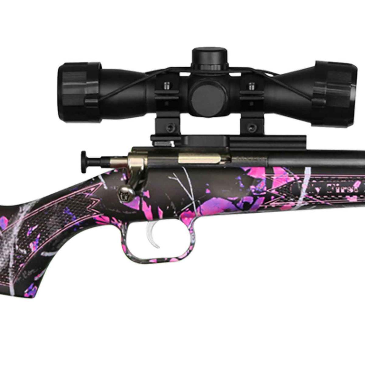 Crickett Muddy Girl With Scope Package Blued Single Shot Rifle - 22 Long Rifle Crickett Muddy Girl With Scope Package Blued Single Shot Rifle - 22 Long Rifle