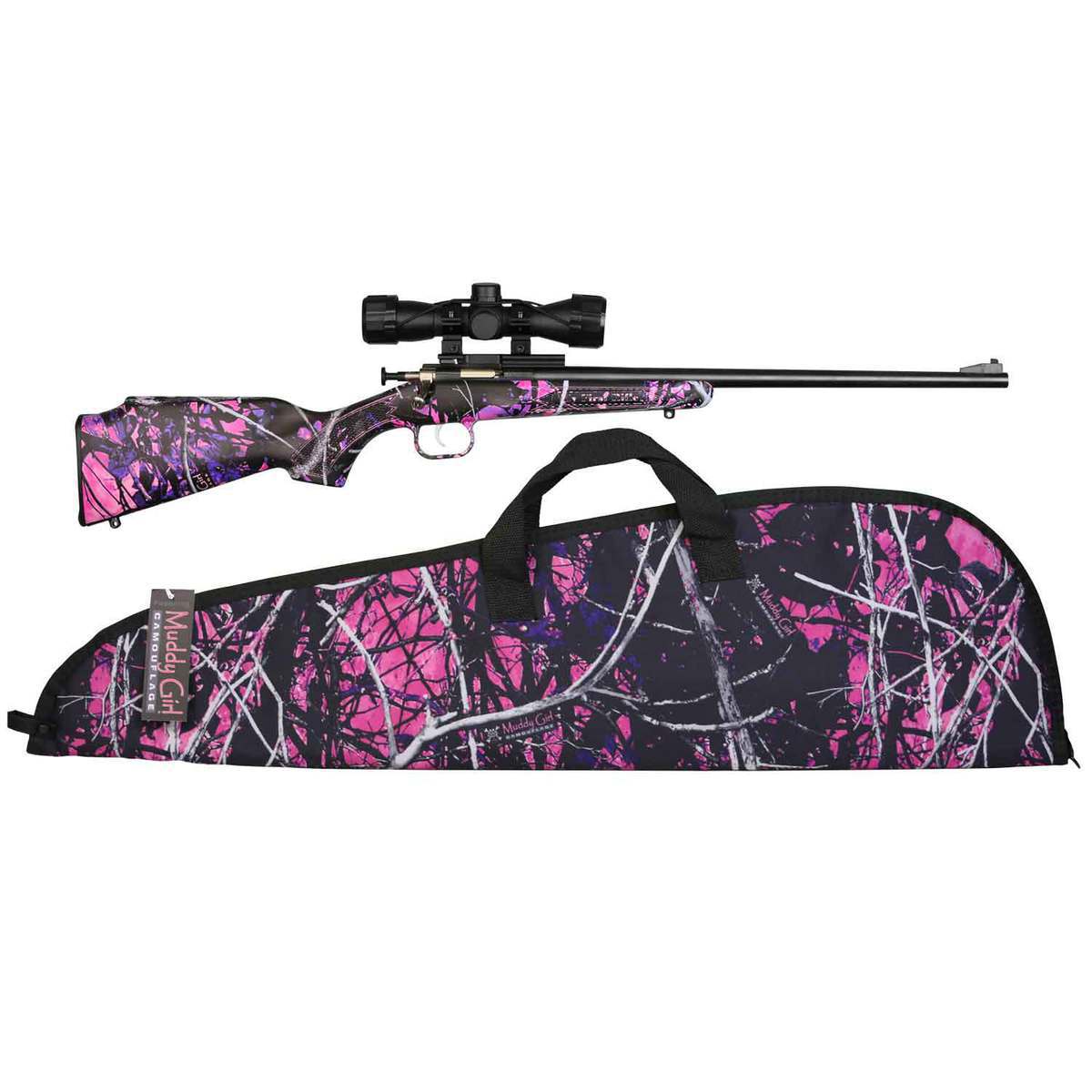 Crickett Muddy Girl With Scope Package Blued Single Shot Rifle - 22 Long Rifle Crickett Muddy Girl With Scope Package Blued Single Shot Rifle - 22 Long Rifle