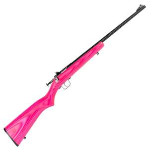 Crickett Pink Laminate Stock Blued Compact Rifle - 22 Long Rifle