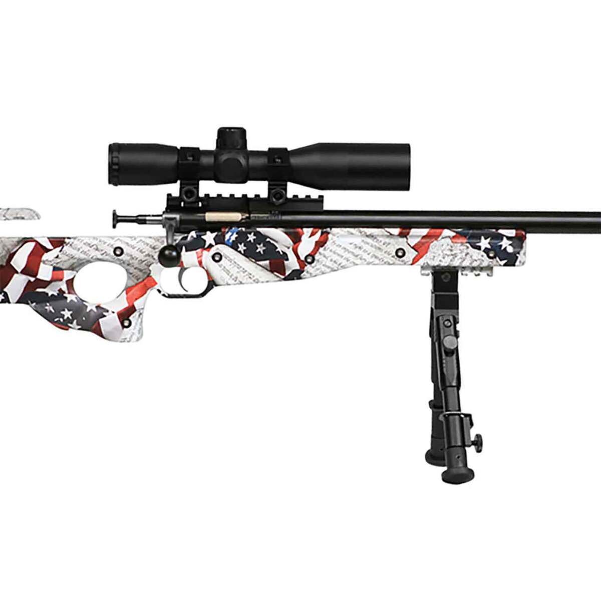 Crickett Precision American Flag Bolt Action Rifle - 22 Long Rifle - 16in - American Flag Crickett Precision American Flag Bolt Action Rifle - 22 Long Rifle - 16in - American Flag