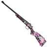 Crickett Synthetic Stock Compact Muddy Girl Camo/Blued Bolt Action Rifle - 22 Long Rifle - 16.1in