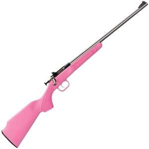 Crickett Synthetic Stock Compact Pink/Stainless Steel Bolt Action Rifle -