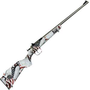 Crickett Synthetic Stock Compact "Amendments" Dipped/Stainless Steel Bolt Action Rifle - 22 Long Rifle - 16.1in