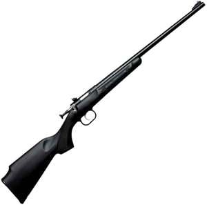 Crickett Synthetic Stock Compact 22 Long Rifle BlackBlued Bolt Action Rifle  161in