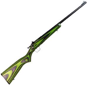 Crickett Compact Black & Green Bolt Action Rifle - 22 Long Rifle - 16in