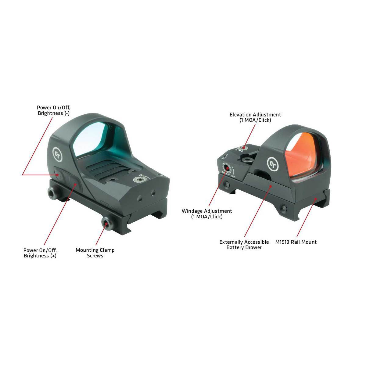 Crimson Trace CTS-1400 1x Red Dot - Black Crimson Trace CTS-1400 1x Red Dot - Black