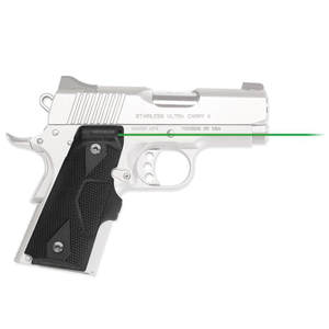 Crimson Trace Front Activation 1911 Compact Green Lasergrips - Black