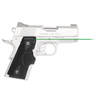 Crimson Trace Front Activation 1911 Compact Green Lasergrips - Black - Black