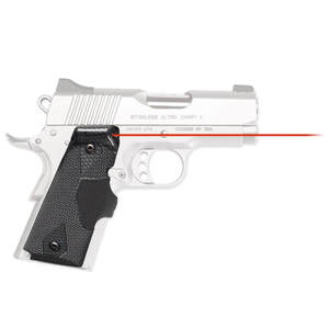 Crimson Trace Front Activation 1911 Compact Red Lasergrips - Black