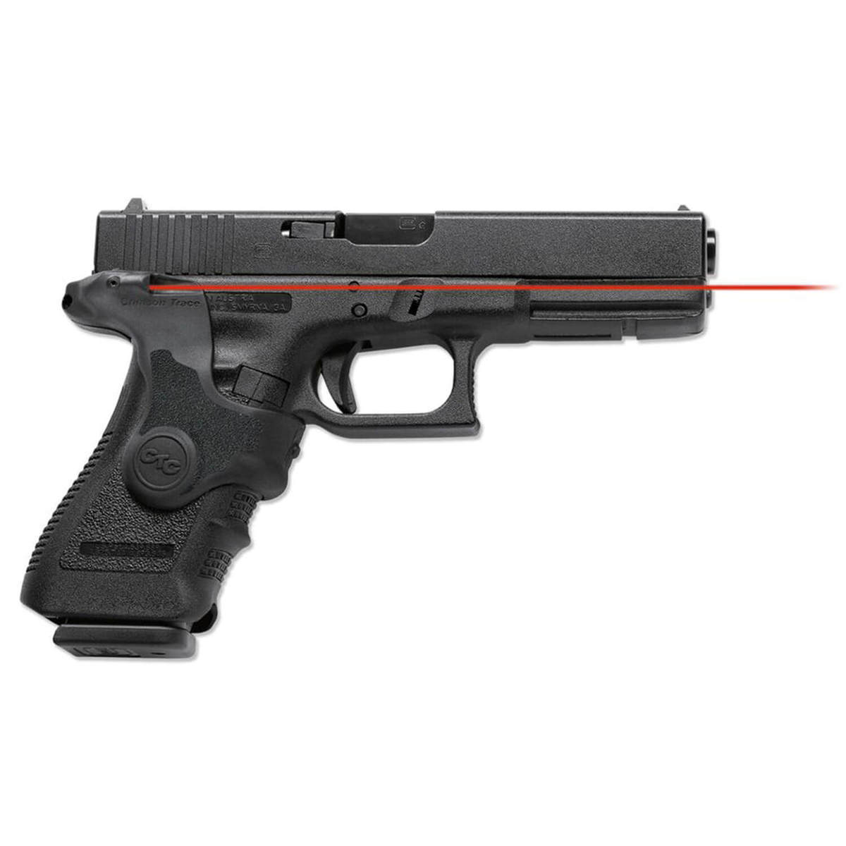 Crimson Trace Glock Gen3 17/19/22/23/31/32+ Red Lasergrips - Black - Black Crimson Trace Glock Gen3 17/19/22/23/31/32+ Red Lasergrips - Black - Black