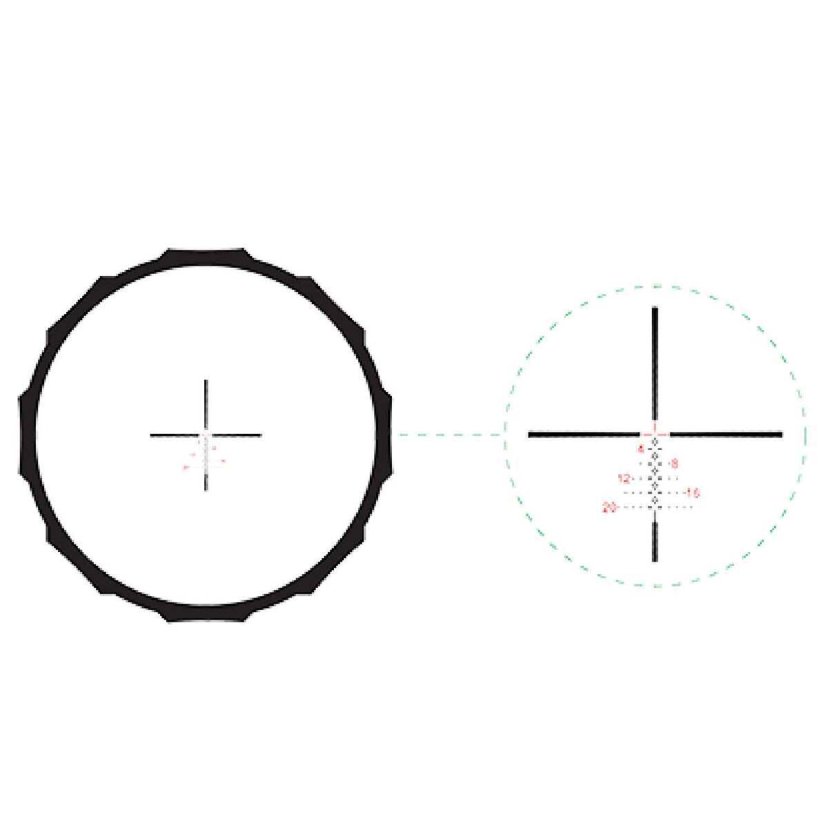 Crimson Trace Hardline 1-6x 24mm Rifle Scope - CT TR1-MOA - Black Crimson Trace Hardline 1-6x 24mm Rifle Scope - CT TR1-MOA - Black