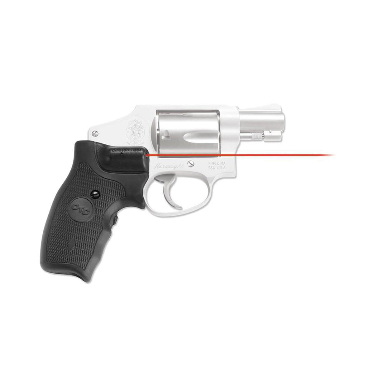 Crimson Trace LG-305 Lasergrips S&W J-Frame Round Butt Laser Sight - Red - Black Crimson Trace LG-305 Lasergrips S&W J-Frame Round Butt Laser Sight - Red - Black