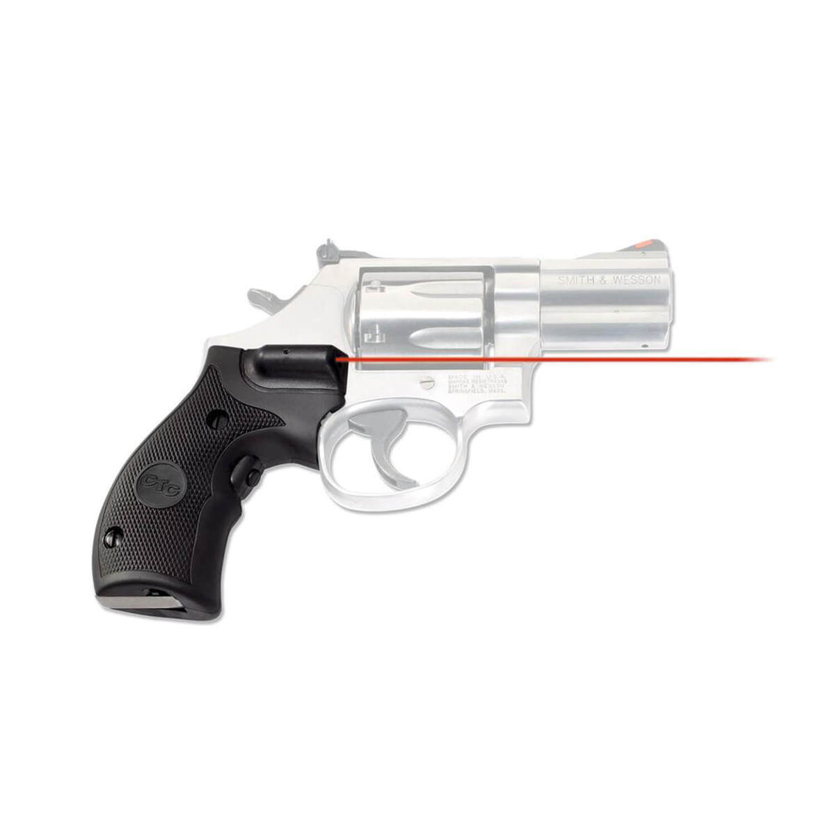 Crimson Trace LG-306 Lasergrips S&W K/L-Frame Round Butt Laser Sight - Red - Black Crimson Trace LG-306 Lasergrips S&W K/L-Frame Round Butt Laser Sight - Red - Black