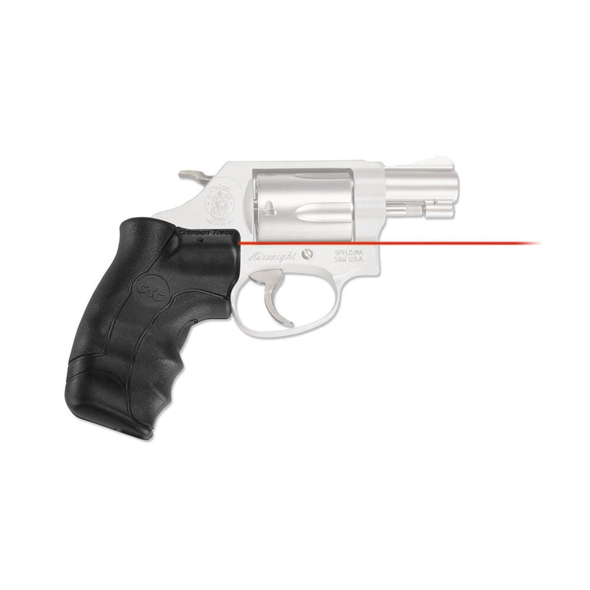 Crimson Trace LG-350 Lasergrips S&W J-Frame Round Butt Laser Sight - Red - Black Crimson Trace LG-350 Lasergrips S&W J-Frame Round Butt Laser Sight - Red - Black
