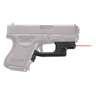 Crimson Trace LG-436 Laserguard Glock Compact/Subcompact Laser Sight - Red - Black
