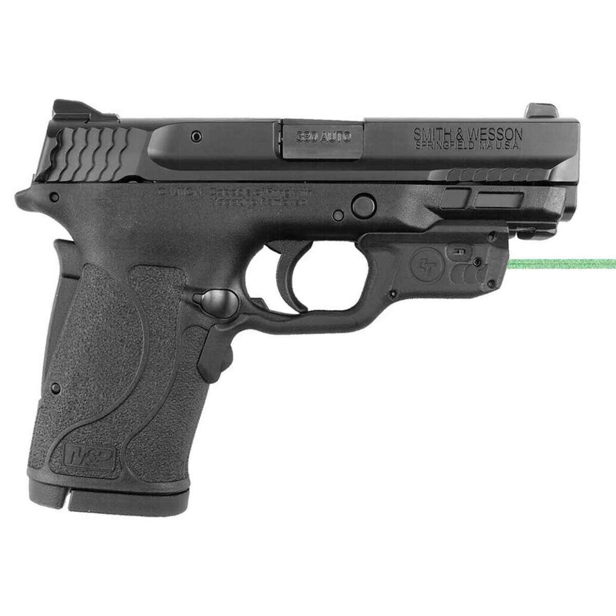 Crimson Trace LG-459G Laserguard Smith & Wesson M&P9EZ/M&P380EZ/M&P22C Laser Sight - Green - Black Crimson Trace LG-459G Laserguard Smith & Wesson M&P9EZ/M&P380EZ/M&P22C Laser Sight - Green - Black