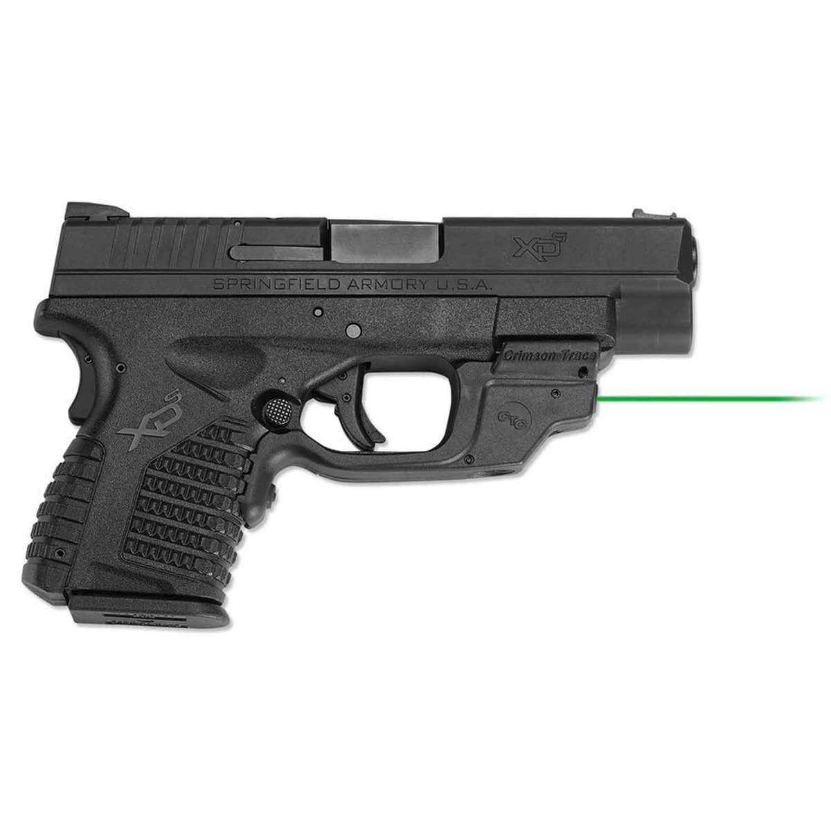Crimson Trace LG-469G Laserguard Springfield Armory XD-S Laser Sight - Green - Black Crimson Trace LG-469G Laserguard Springfield Armory XD-S Laser Sight - Green - Black