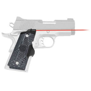 Crimson Trace Master Series 1911 Compact G10 Red Lasergrips - Black/Gray