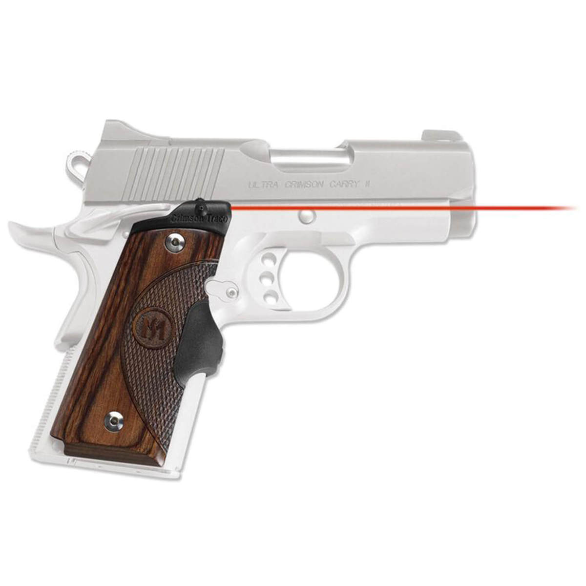 Crimson Trace Master Series 1911 Compact Red Lasergrips - Walnut/Black - Wood/Black Crimson Trace Master Series 1911 Compact Red Lasergrips - Walnut/Black - Wood/Black