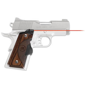 Crimson Trace Master Series 1911 Compact Red Lasergrips - Walnut/Black