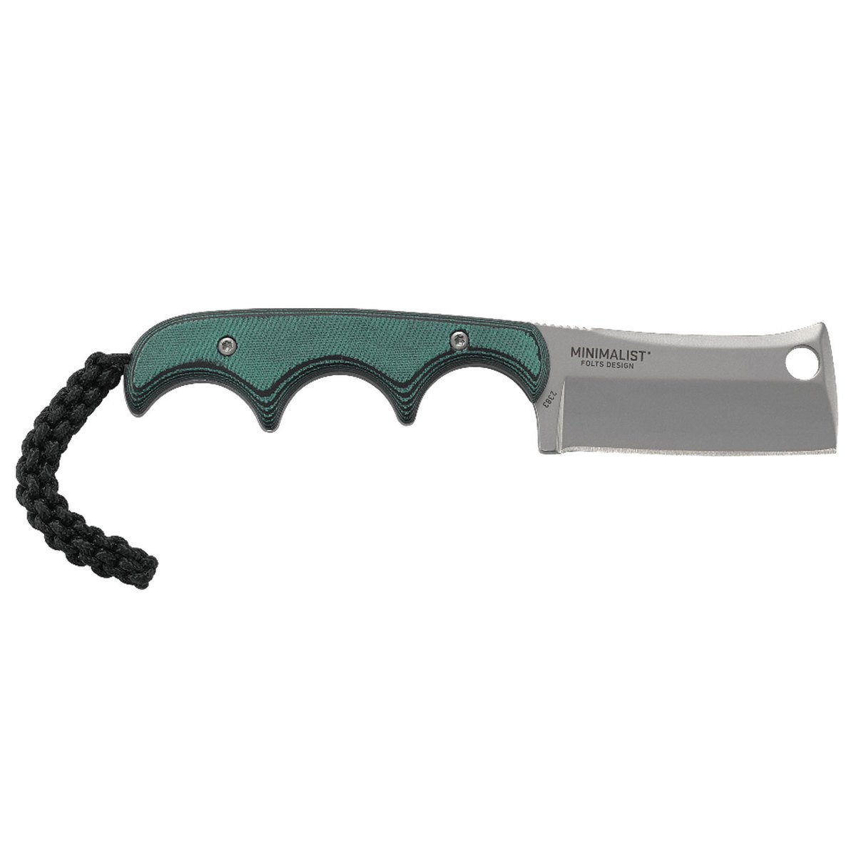 CRKT Minimalist Cleaver 2.13 inch Fixed Blade Knife - Green CRKT Minimalist Cleaver 2.13 inch Fixed Blade Knife - Green