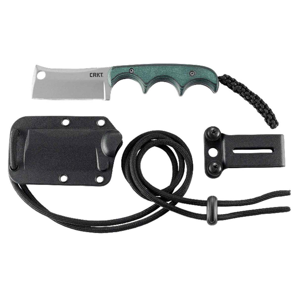 CRKT Minimalist Cleaver 2.13 inch Fixed Blade Knife - Green CRKT Minimalist Cleaver 2.13 inch Fixed Blade Knife - Green