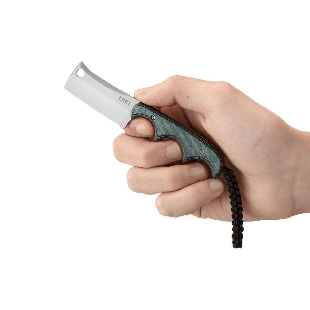 CRKT Minimalist Cleaver 2.13 inch Fixed Blade Knife - Green CRKT Minimalist Cleaver 2.13 inch Fixed Blade Knife - Green