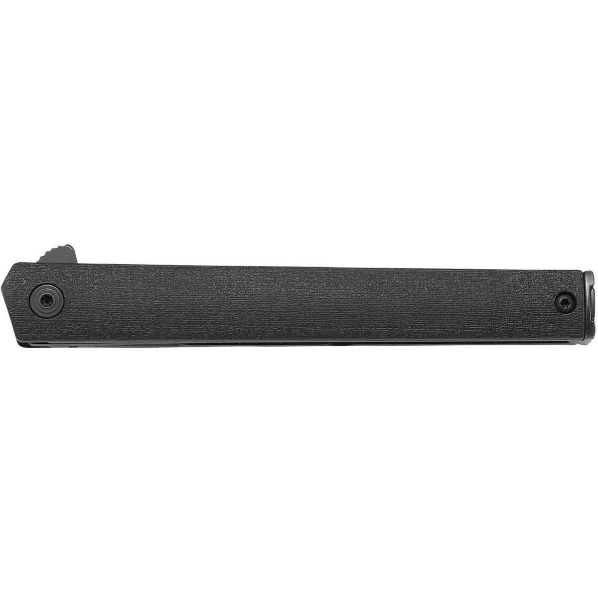 CRKT CEO Flipper Blackout 3.35 inch Folding Knife - Black - Black CRKT CEO Flipper Blackout 3.35 inch Folding Knife - Black - Black