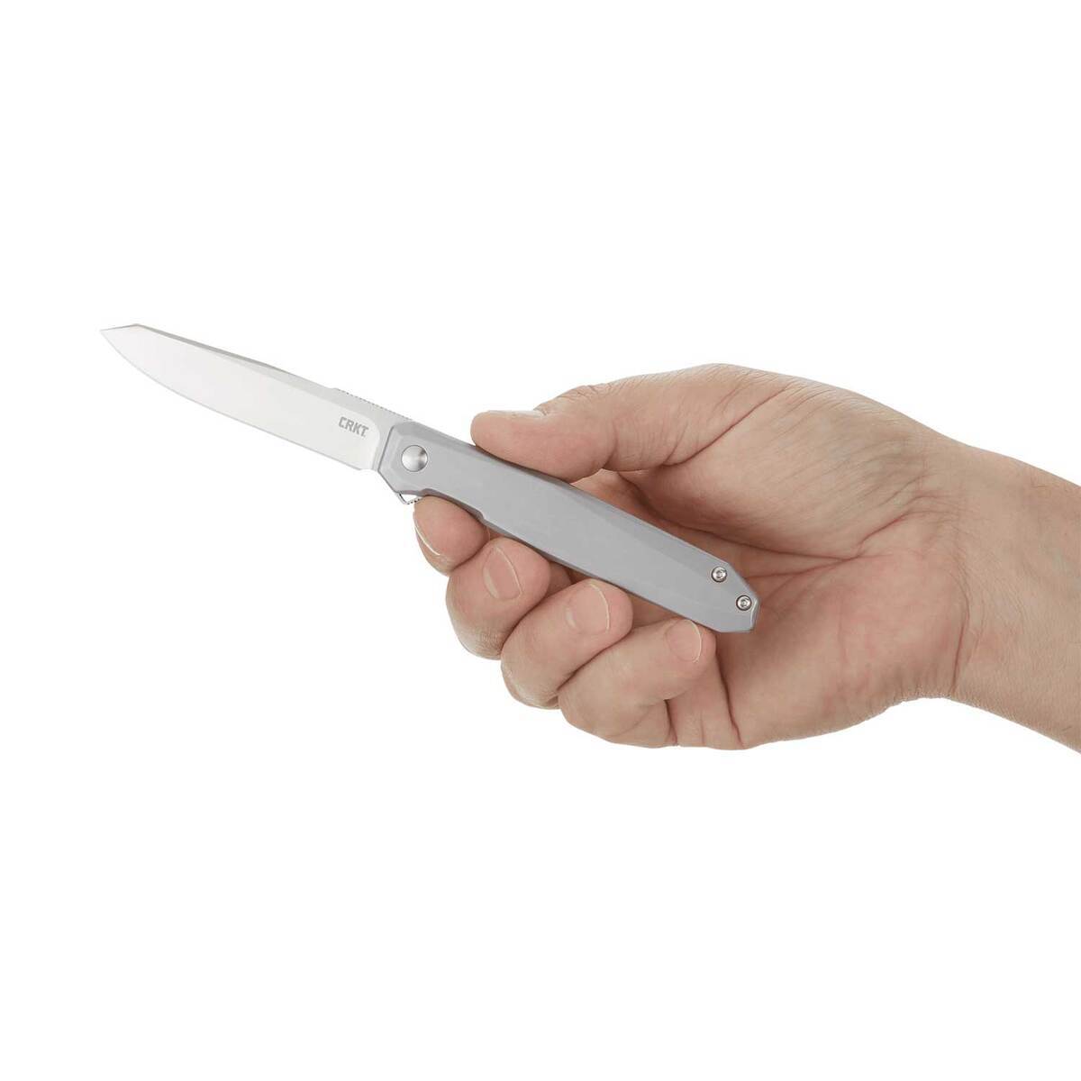 CRKT Facet 3.37 inch Folding Knife - Silver CRKT Facet 3.37 inch Folding Knife - Silver