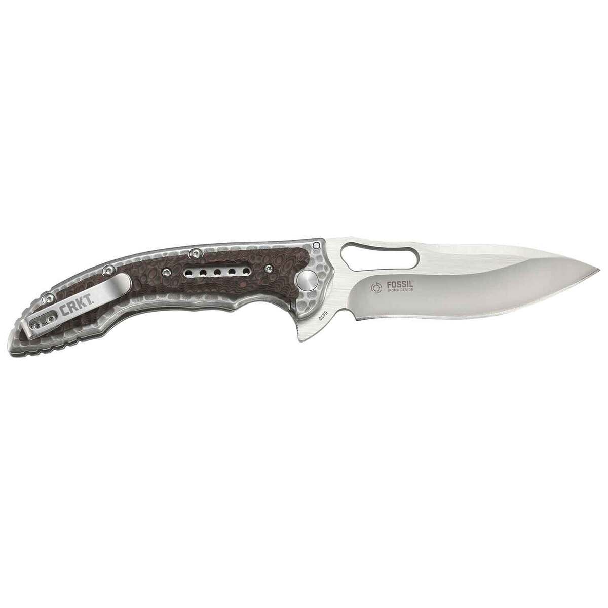 CRKT Fossil 3.96 inch Folding Knife - Brown CRKT Fossil 3.96 inch Folding Knife - Brown