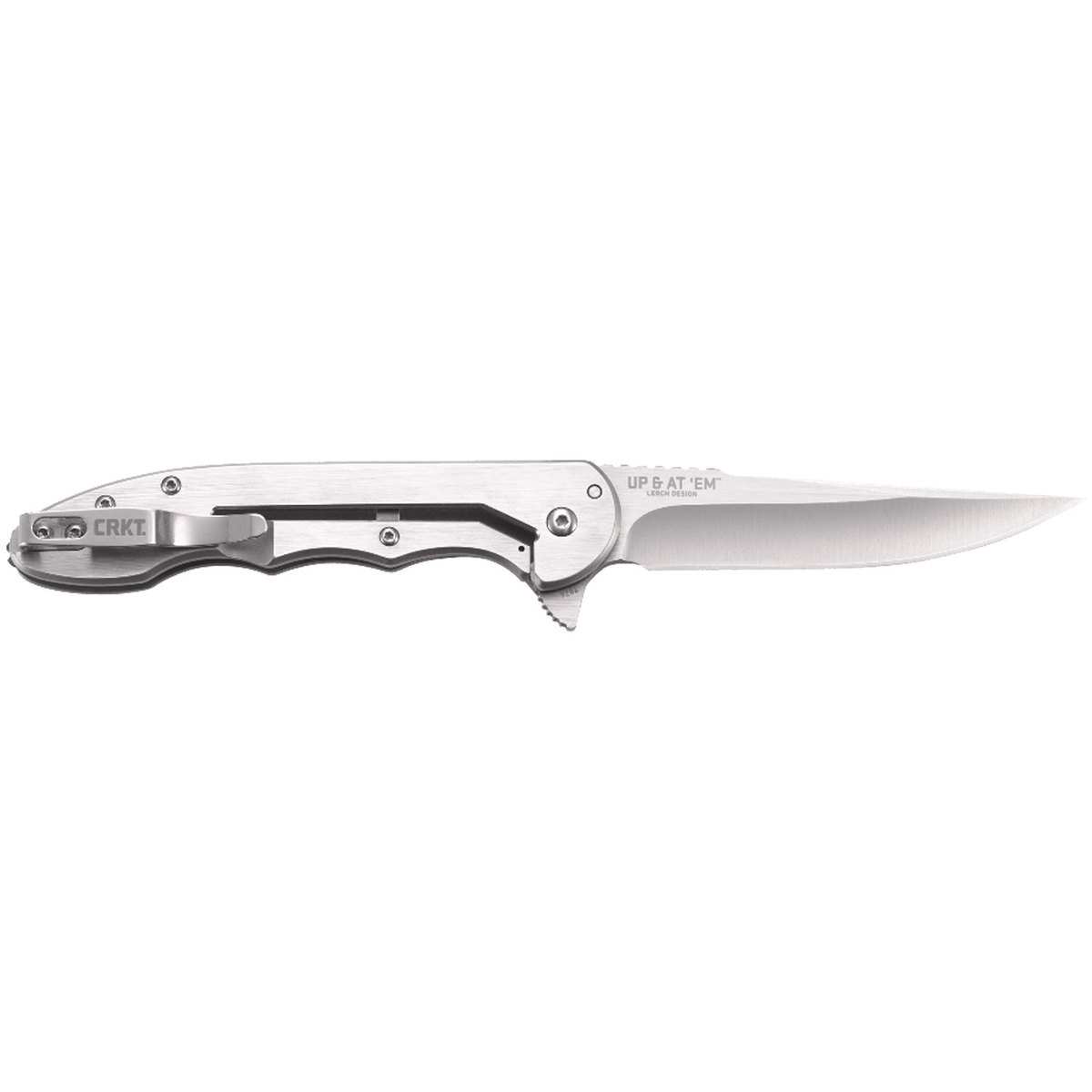 CRKT Up & At 'Em 3.62 inch Folding Knife - Gray CRKT Up & At 'Em 3.62 inch Folding Knife - Gray