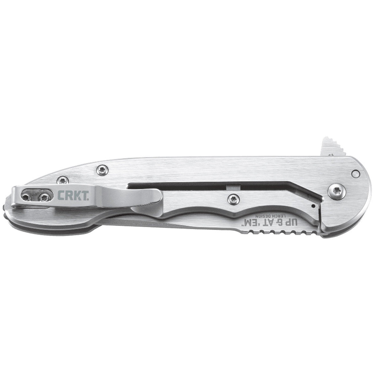 CRKT Up & At 'Em 3.62 inch Folding Knife - Gray CRKT Up & At 'Em 3.62 inch Folding Knife - Gray