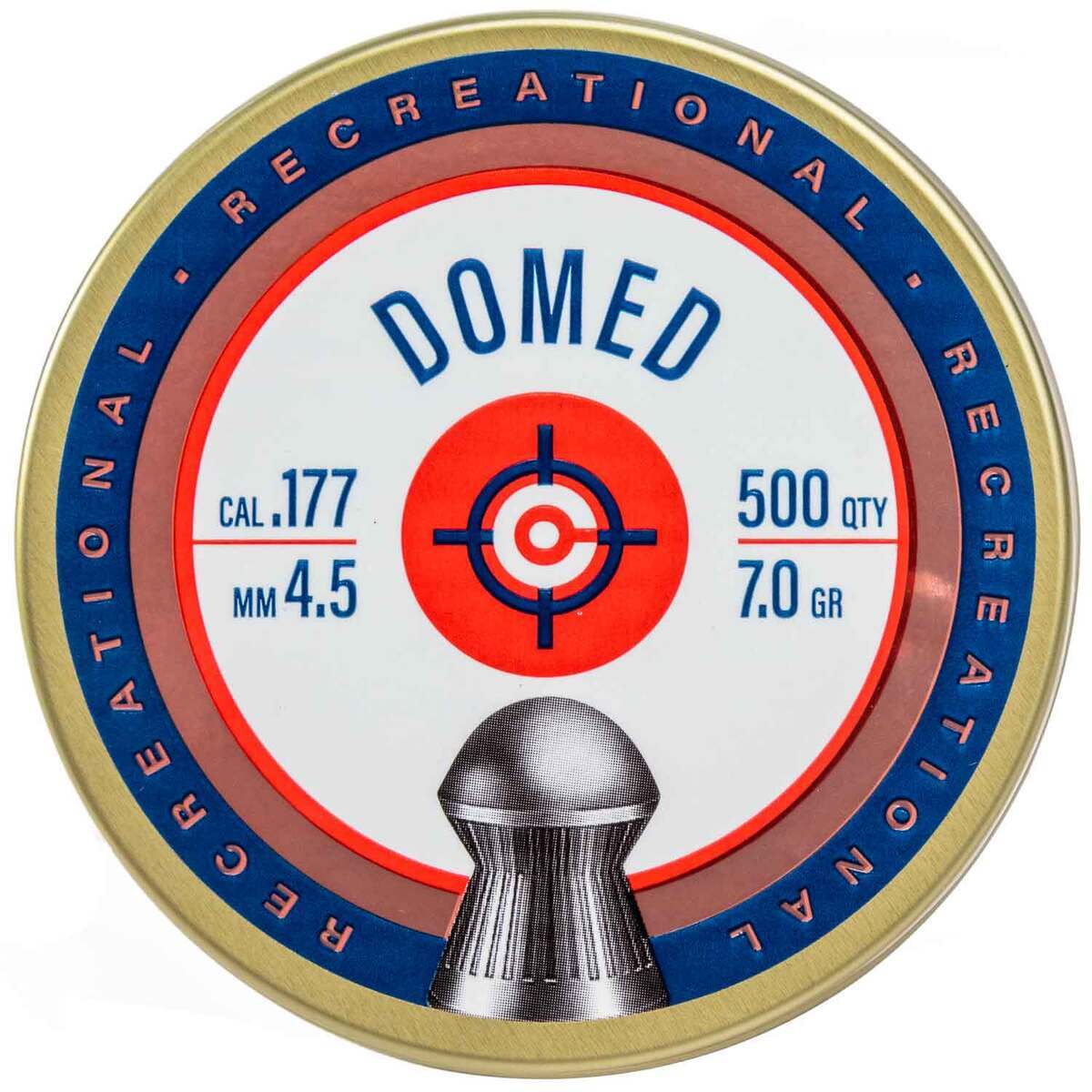 Crosman Essential 177 Caliber 7gr Domed Air Gun Pellets - 500 Count Crosman Essential 177 Caliber 7gr Domed Air Gun Pellets - 500 Count