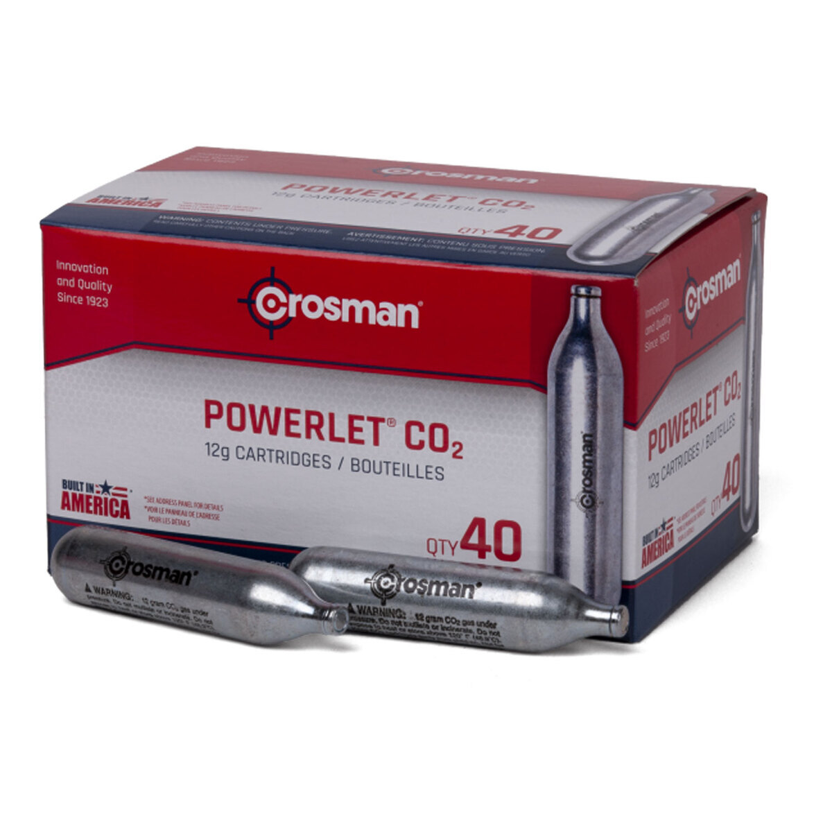 Crosman Powerlet CO2 Cartridges - 12g - 40 Count Crosman Powerlet CO2 Cartridges - 12g - 40 Count