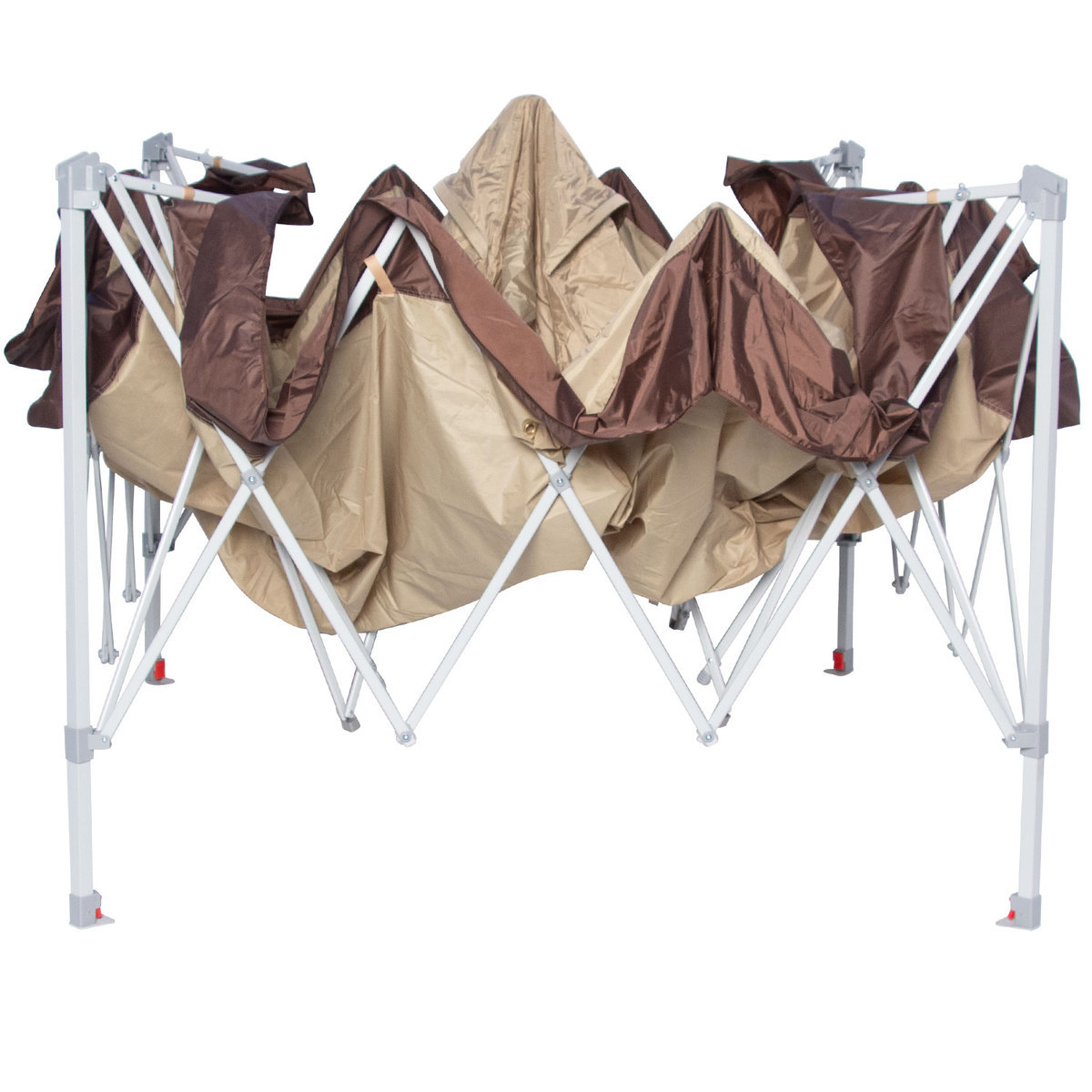 Crown Shade Company MegaShade One Touch Instant 10.5x10.5 Straight Leg Canopy - Tan - Tan Crown Shade Company MegaShade One Touch Instant 10.5x10.5 Straight Leg Canopy - Tan - Tan