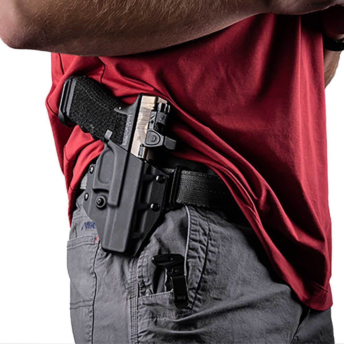Crucial Concealment Covert OWB Springfield Armory Hellcat Pro Outside the Waistband Right Hand Holster - Black Crucial Concealment Covert OWB Springfield Armory Hellcat Pro Outside the Waistband Right Hand Holster - Black