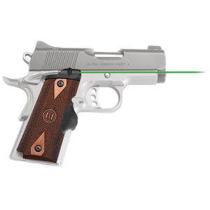 Crimson Trace Master Series 1911 Compact Cocobolo Green Lasergrips - Wood