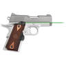 Crimson Trace Master Series 1911 Compact Cocobolo Green Lasergrips - Wood - Wood