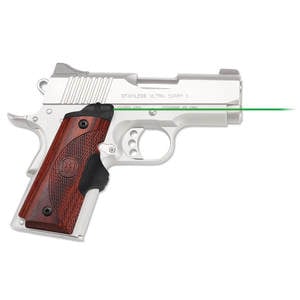 Crimson Trace Master Series 1911 Compact Green Lasergrips - Rosewood/Black