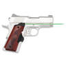 Crimson Trace Master Series 1911 Compact Green Lasergrips - Rosewood/Black - Wood/Black