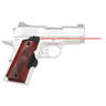 Crimson Trace Master Series 1911 Compact Red Lasergrips - Rosewood/Black - Wood/Black